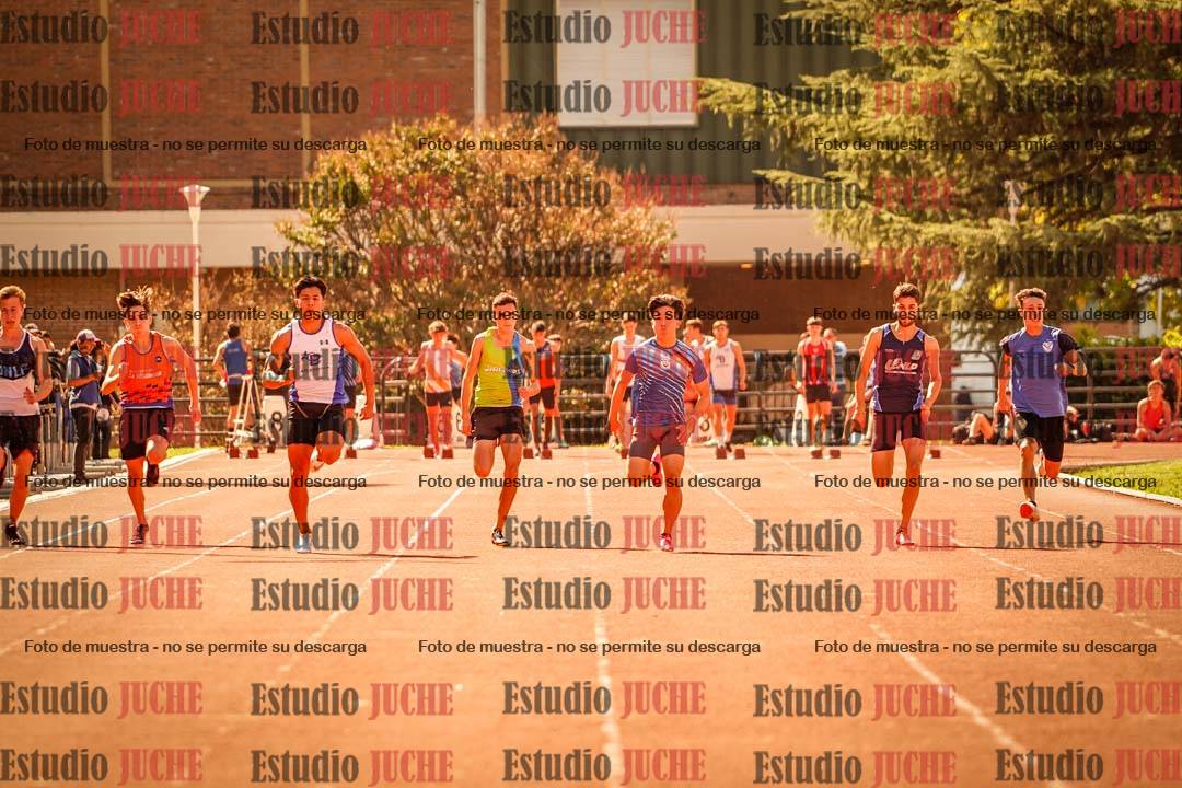 Fotos de los 100 m llanos de varones