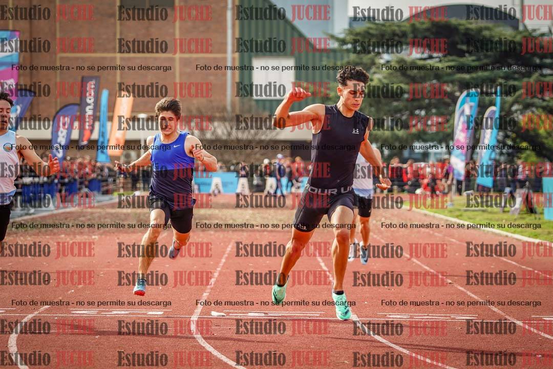 Fotos de los 100 m llanos de varones
