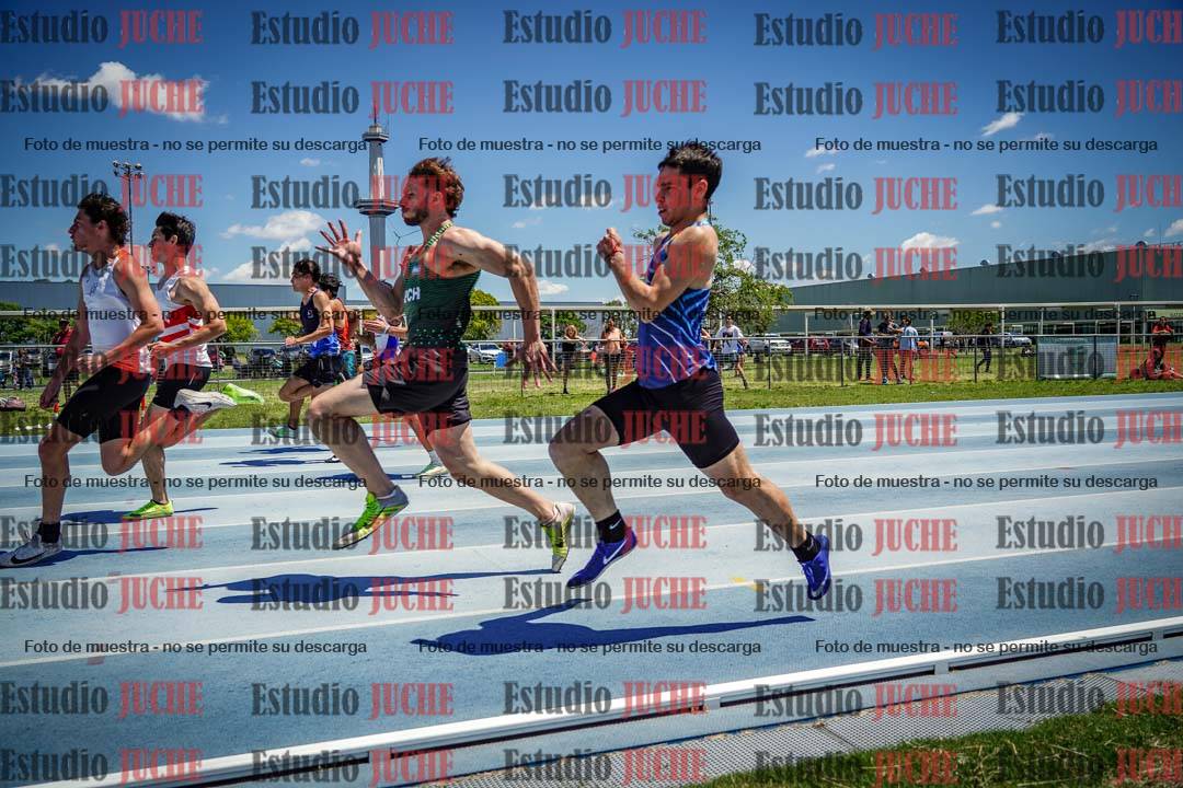 Fotos de los 100 m llanos de varones