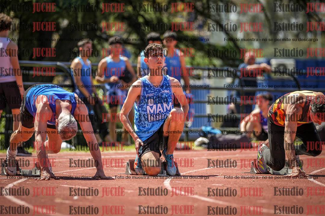 Fotos de los 100 m llanos de varones