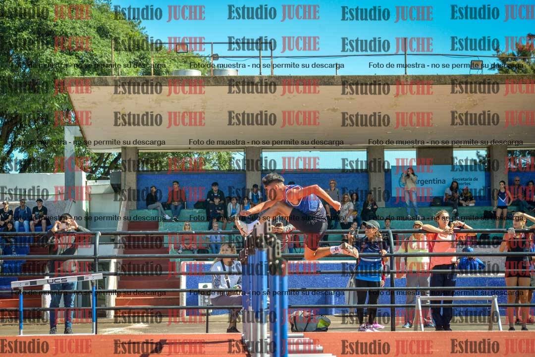 Fotos de los 100 m con vallas de varones
