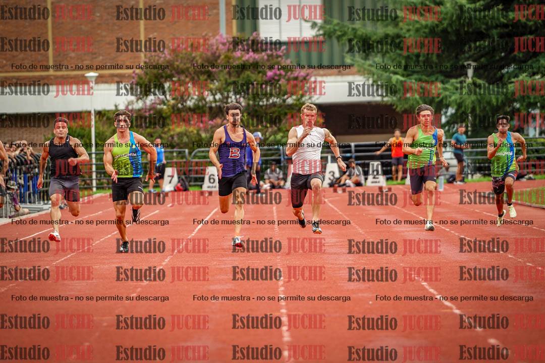 Fotos de los 100 m llanos de varones