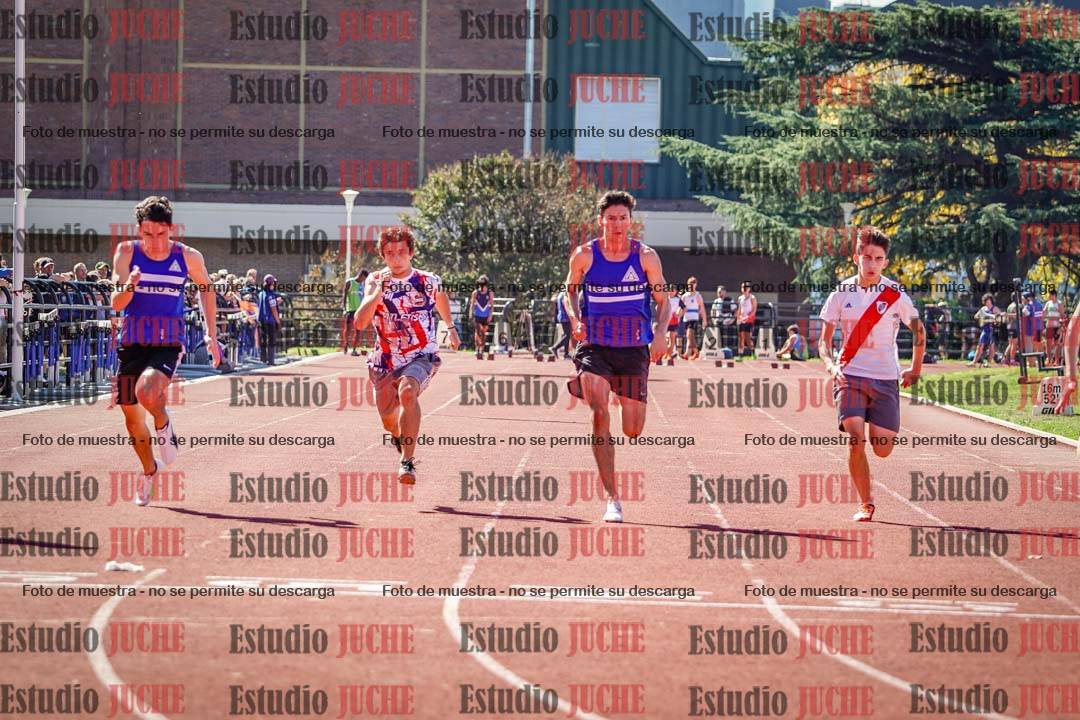Fotos de los 100 m llanos de varones