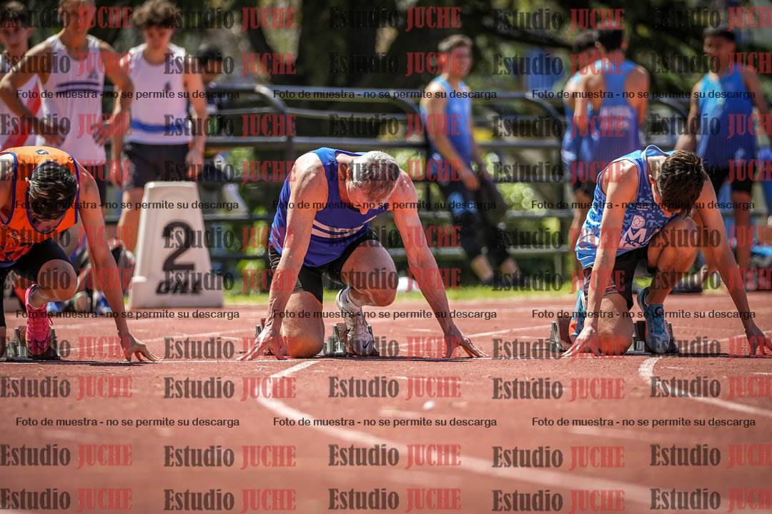 Fotos de los 100 m llanos de varones