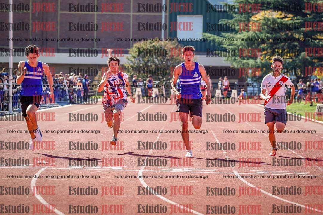 Fotos de los 100 m llanos de varones