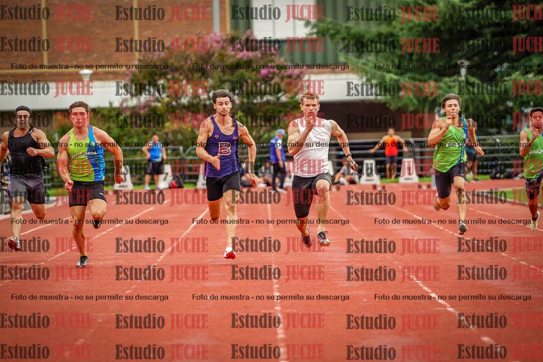 Fotos de los 100 m llanos de varones
