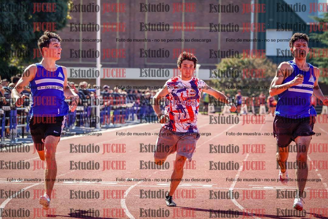 Fotos de los 100 m llanos de varones