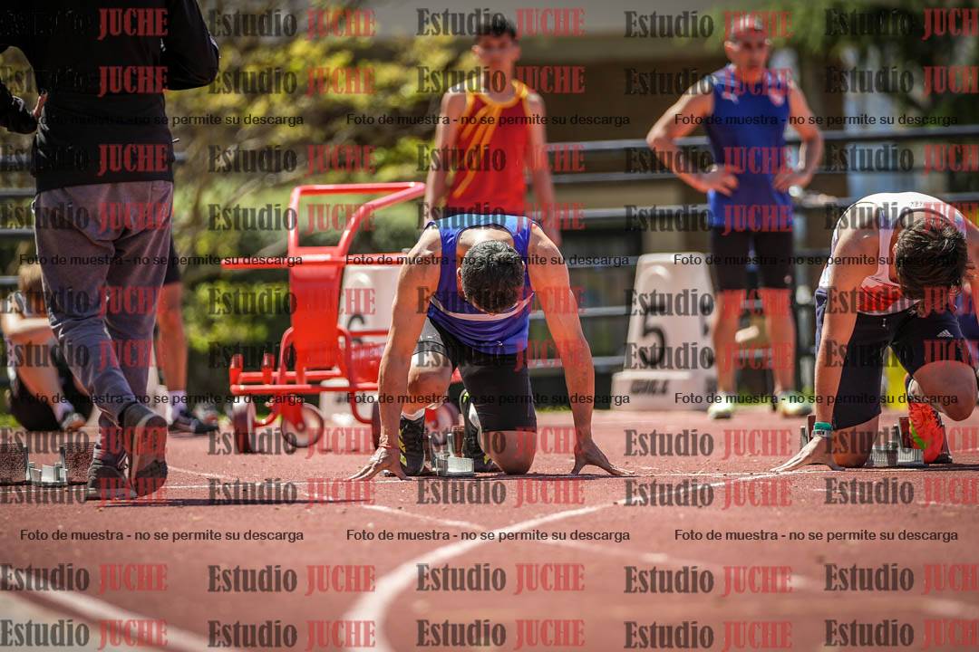 Fotos de los 100 m llanos de varones