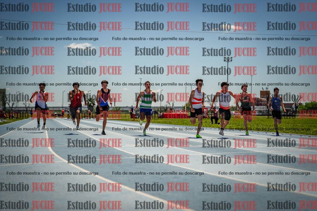Fotos de los 100 m llanos de varones