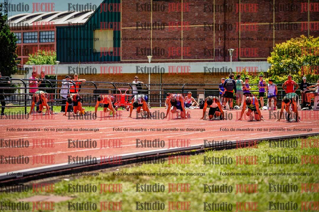 Fotos de los 100 m llanos de varones