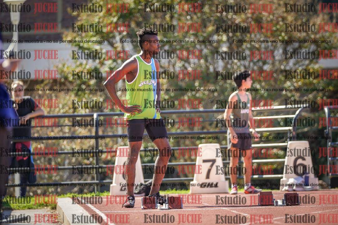 Fotos de los 100 m llanos de varones