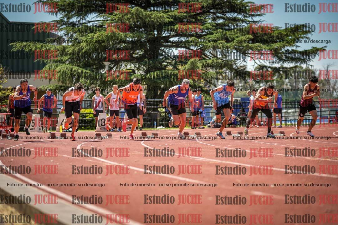 Fotos de los 100 m llanos de varones