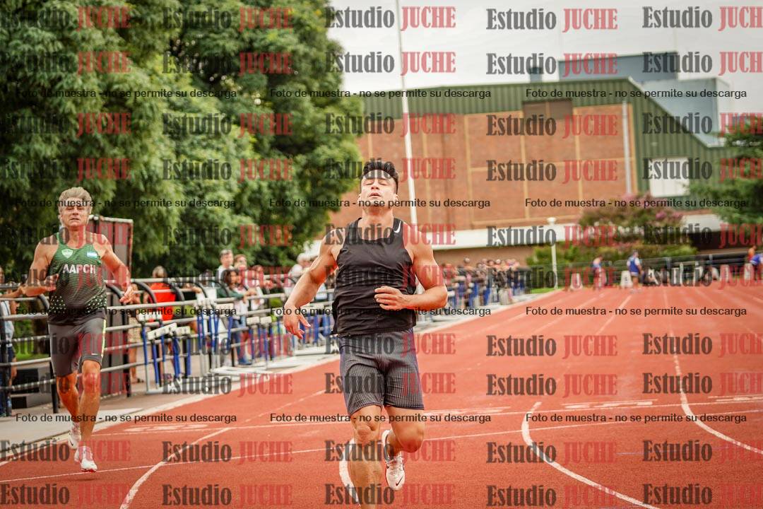 Fotos de los 100 m llanos de varones