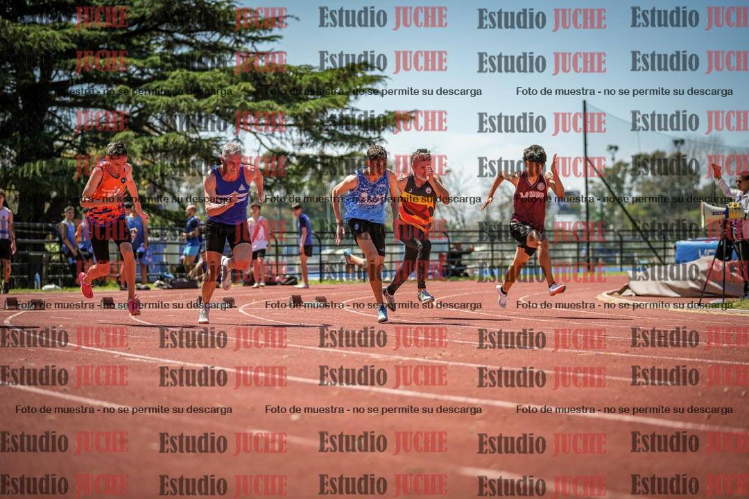 Fotos de los 100 m llanos de varones