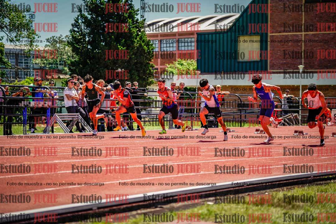 Fotos de los 100 m llanos de varones
