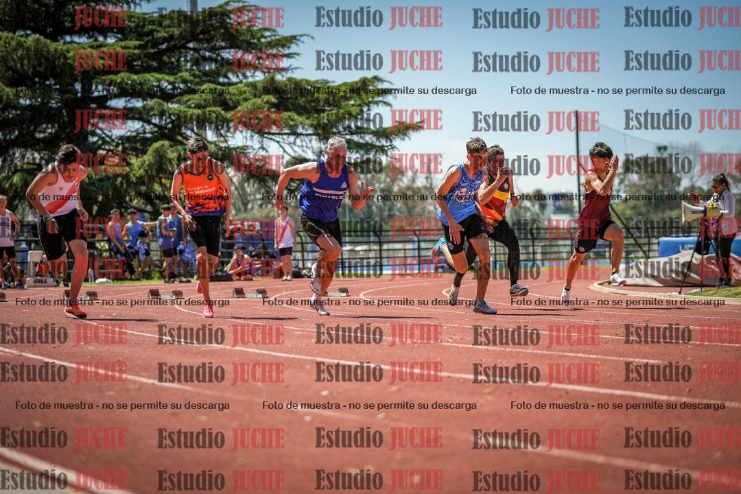 Fotos de los 100 m llanos de varones