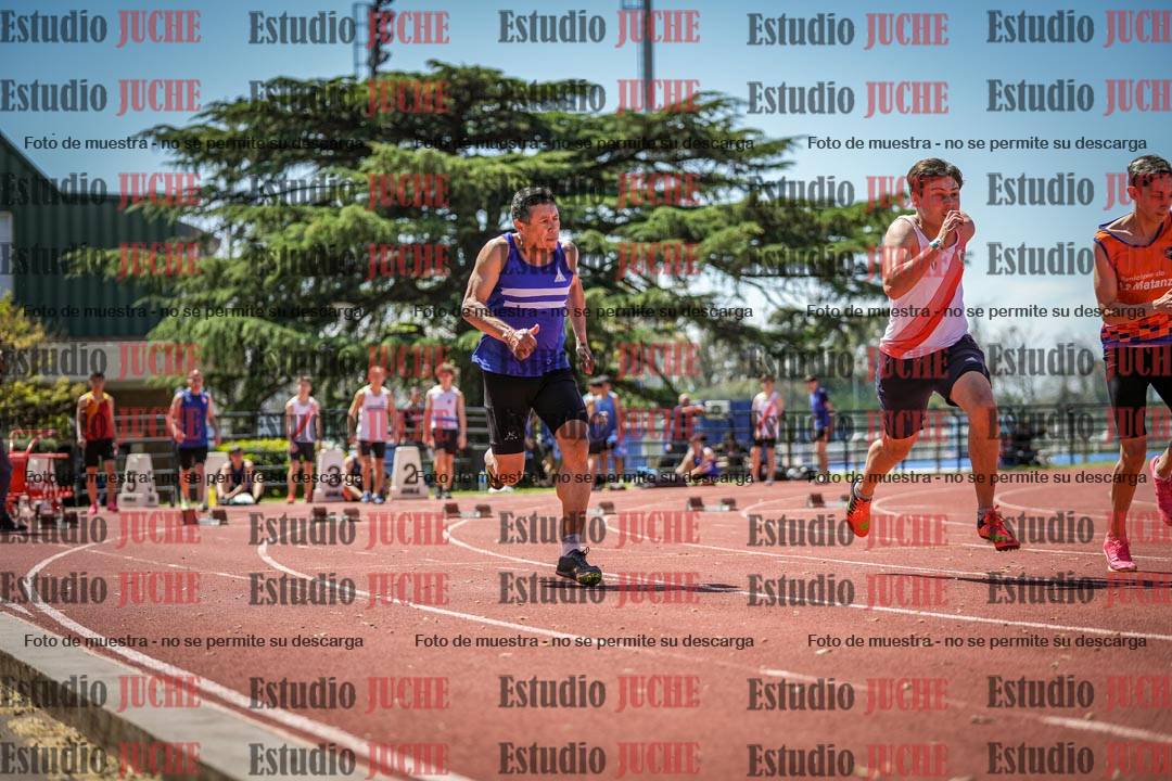 Fotos de los 100 m llanos de varones