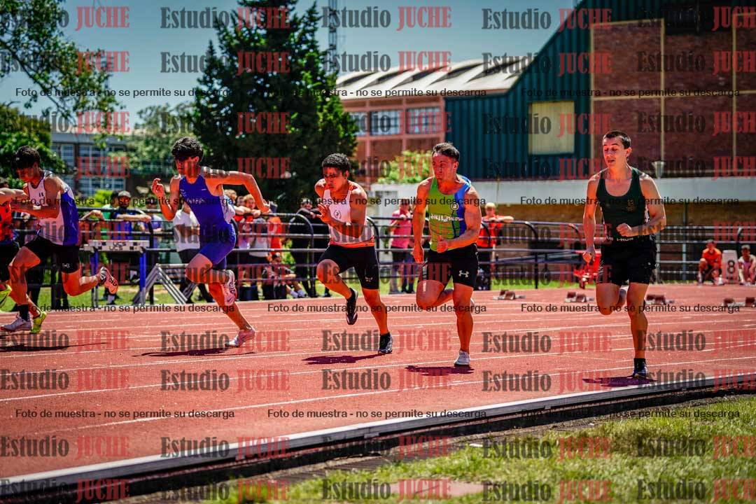 Fotos de los 100 m llanos de varones