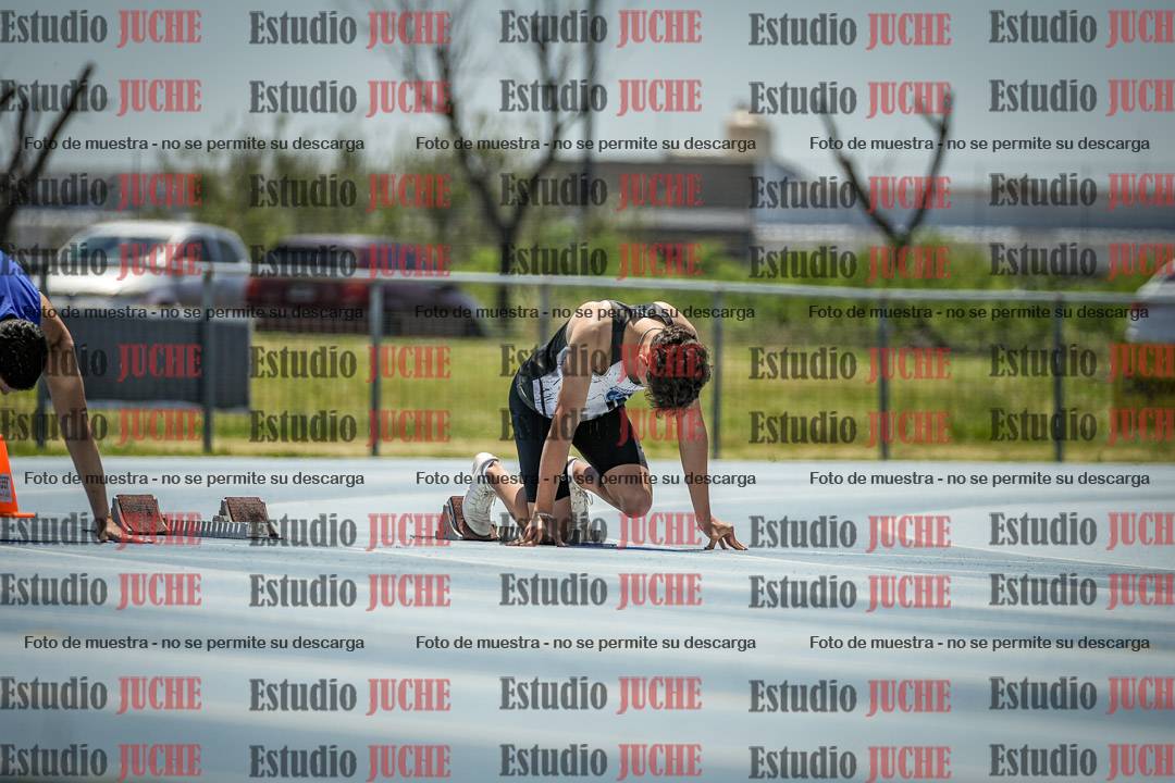 Fotos de los 100 m llanos de varones