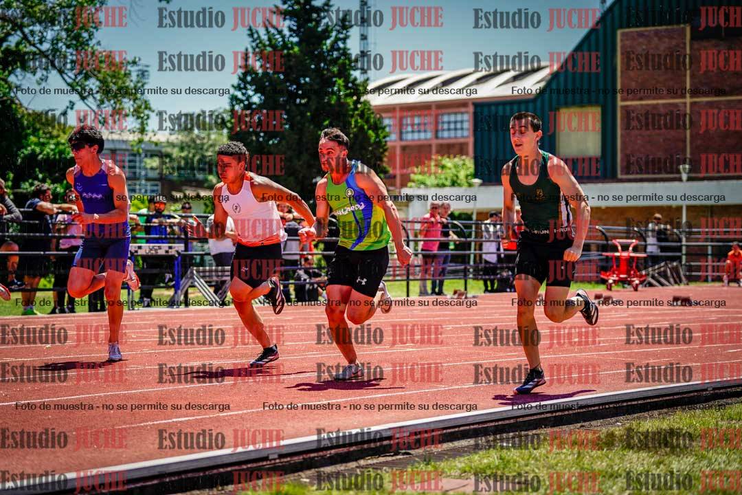 Fotos de los 100 m llanos de varones