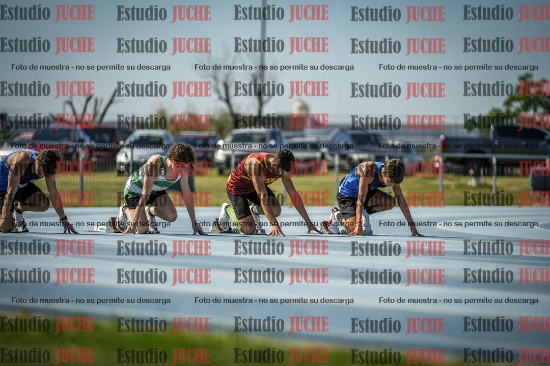 Fotos de los 100 m llanos de varones