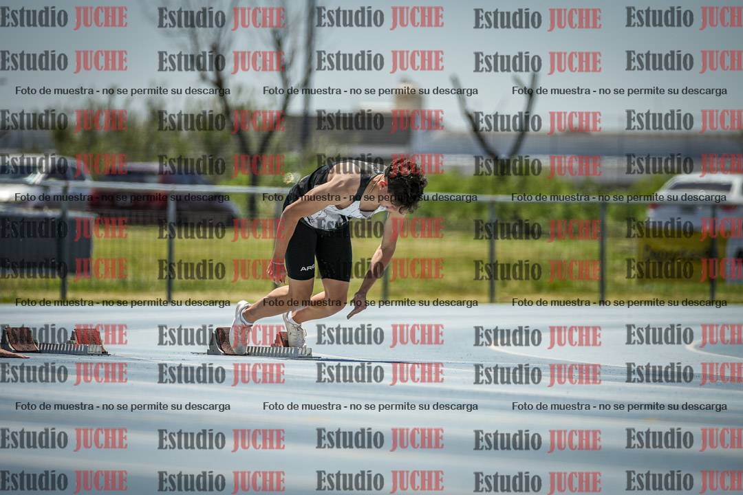 Fotos de los 100 m llanos de varones