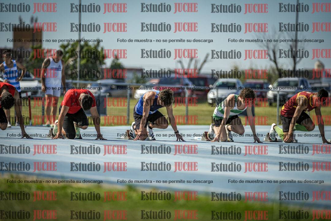 Fotos de los 100 m llanos de varones