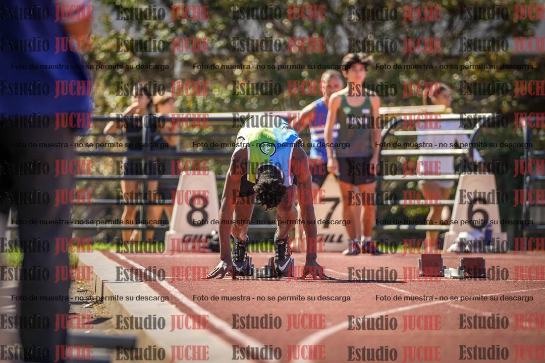 Fotos de los 100 m llanos de varones