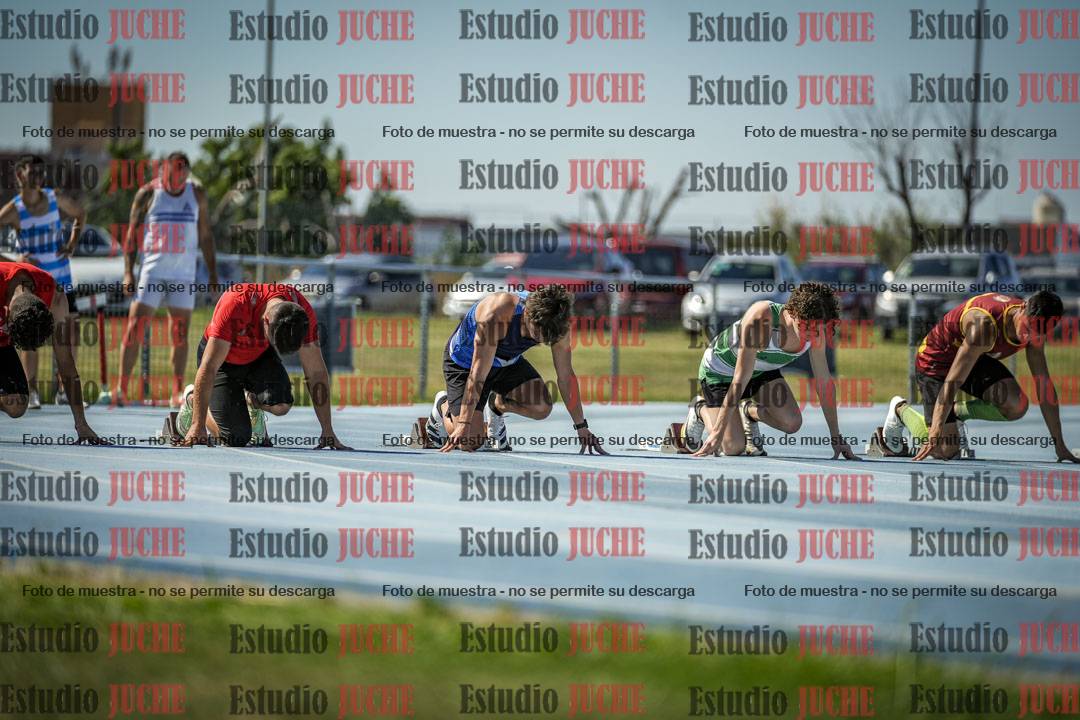 Fotos de los 100 m llanos de varones
