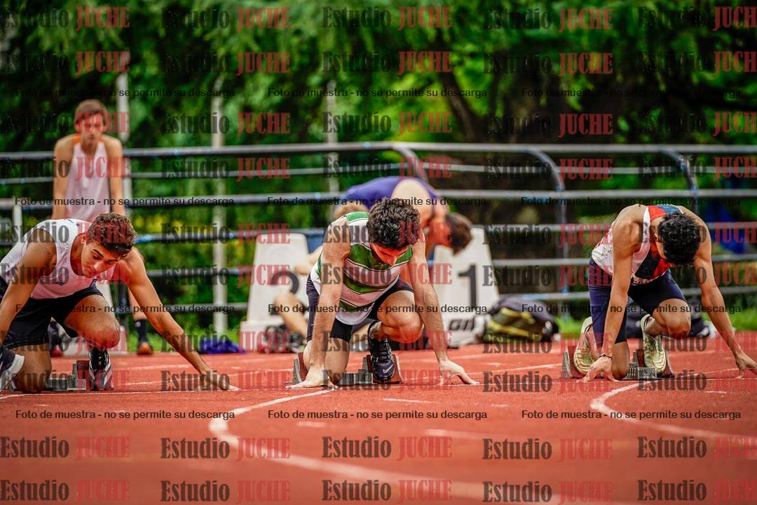 Fotos de los 100 m llanos de varones