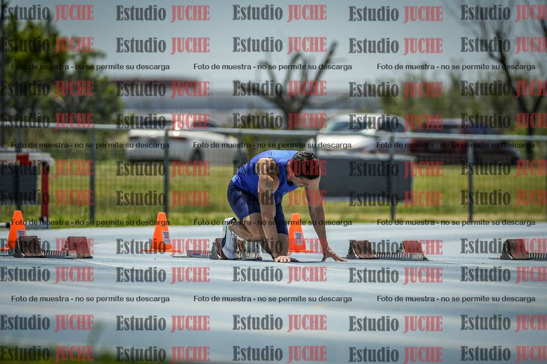 Fotos de los 100 m llanos de varones