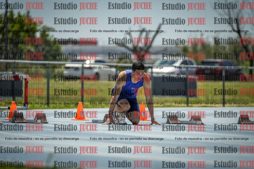 Fotos de los 100 m llanos de varones