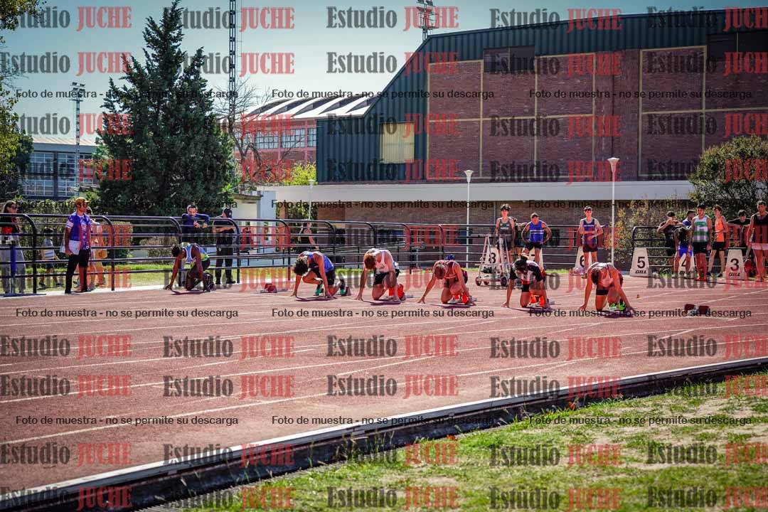 Fotos de los 100 m llanos de varones