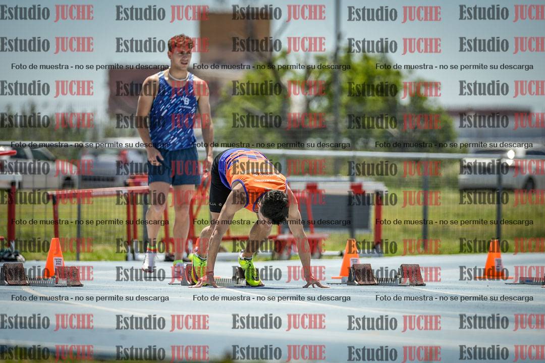 Fotos de los 100 m llanos de varones