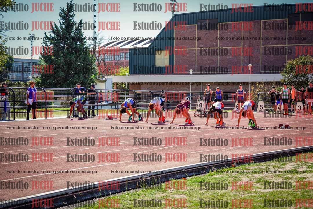 Fotos de los 100 m llanos de varones