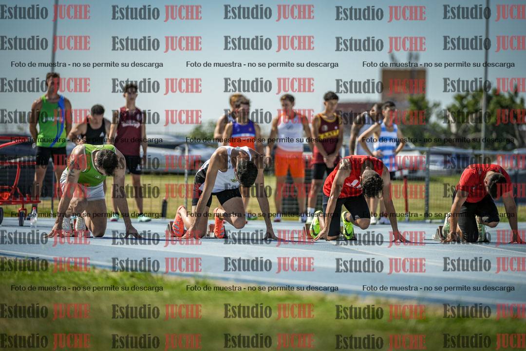 Fotos de los 100 m llanos de varones