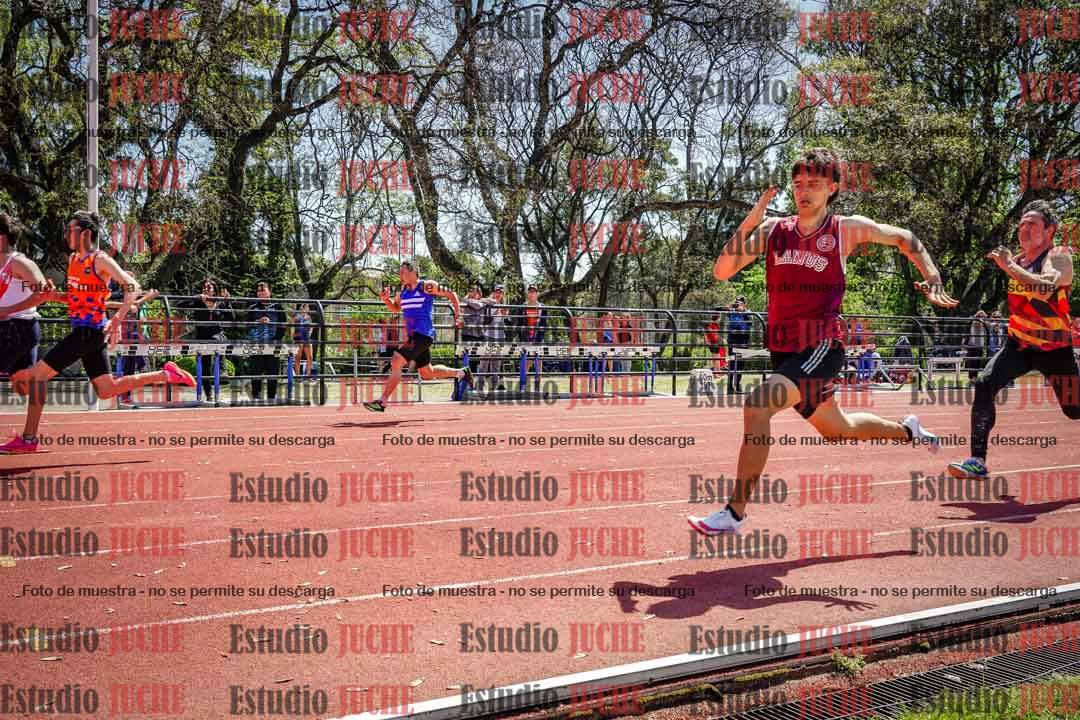Fotos de los 100 m llanos de varones