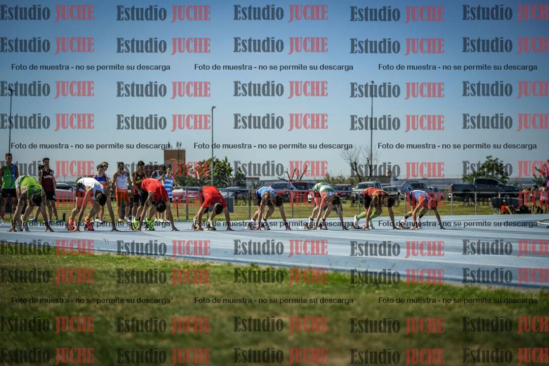 Fotos de los 100 m llanos de varones