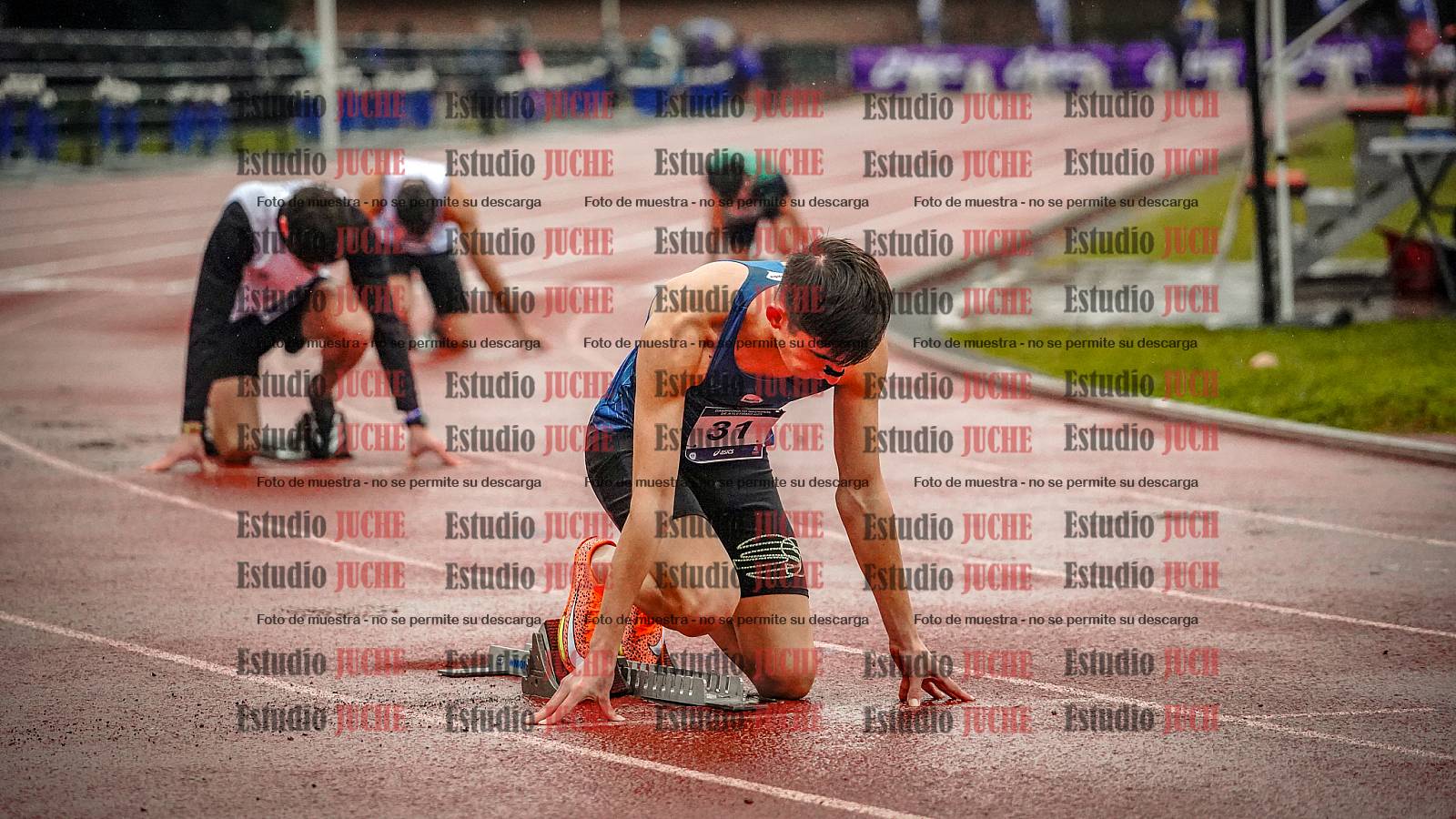 Fotos de los 400 m de varones