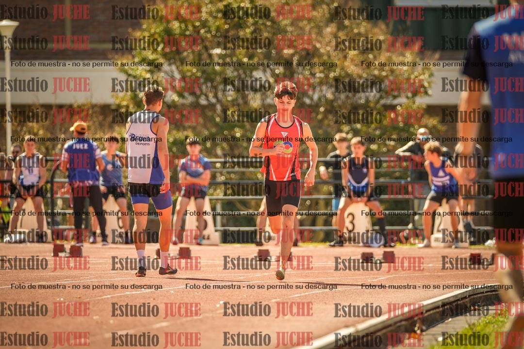 Fotos de los 100 m llanos de varones