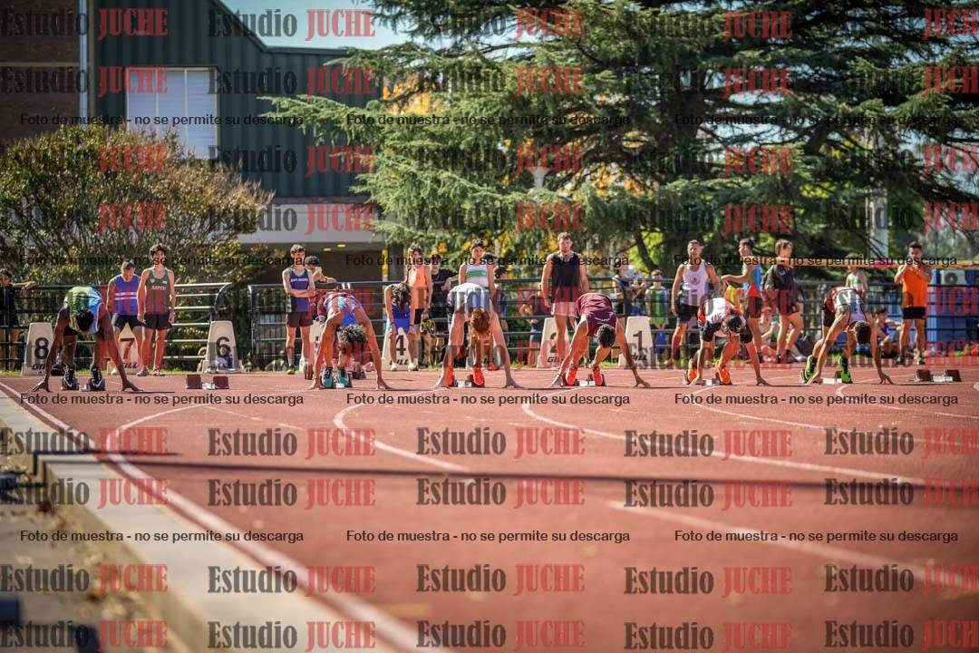 Fotos de los 100 m llanos de varones