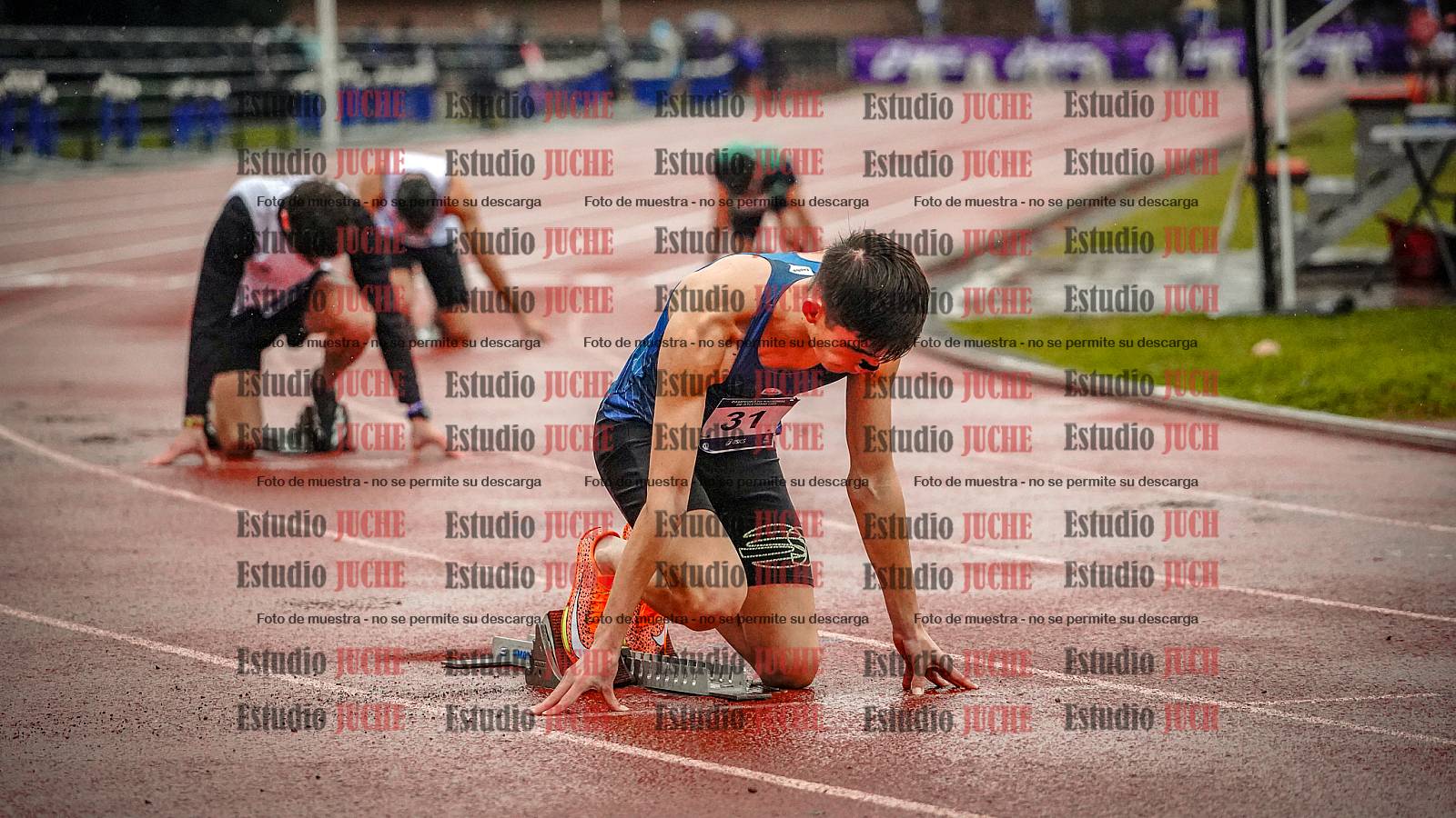 Fotos de los 400 m de varones