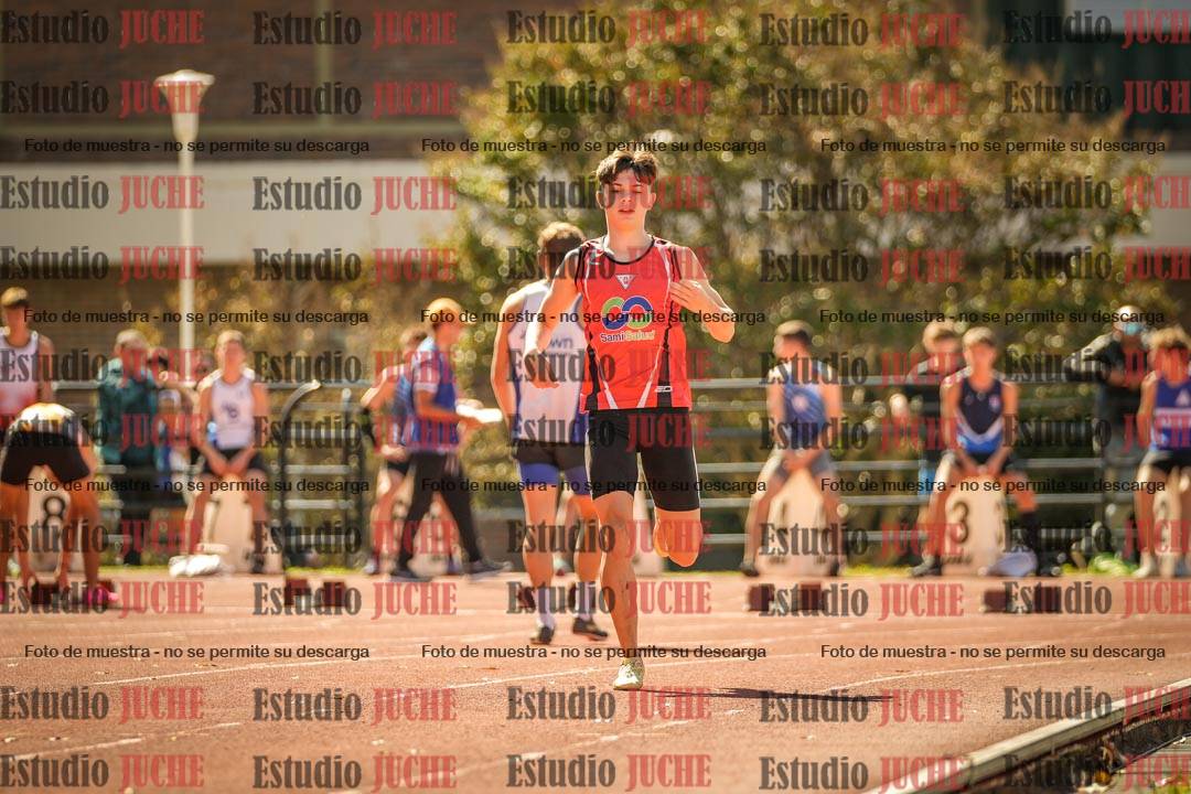 Fotos de los 100 m llanos de varones
