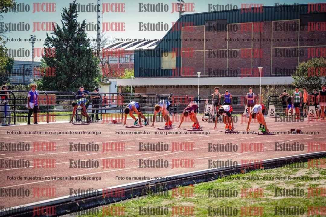 Fotos de los 100 m llanos de varones