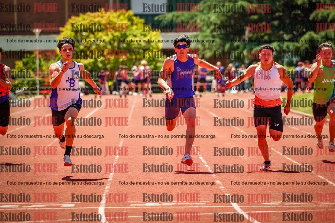 Fotos de los 100 m llanos de varones