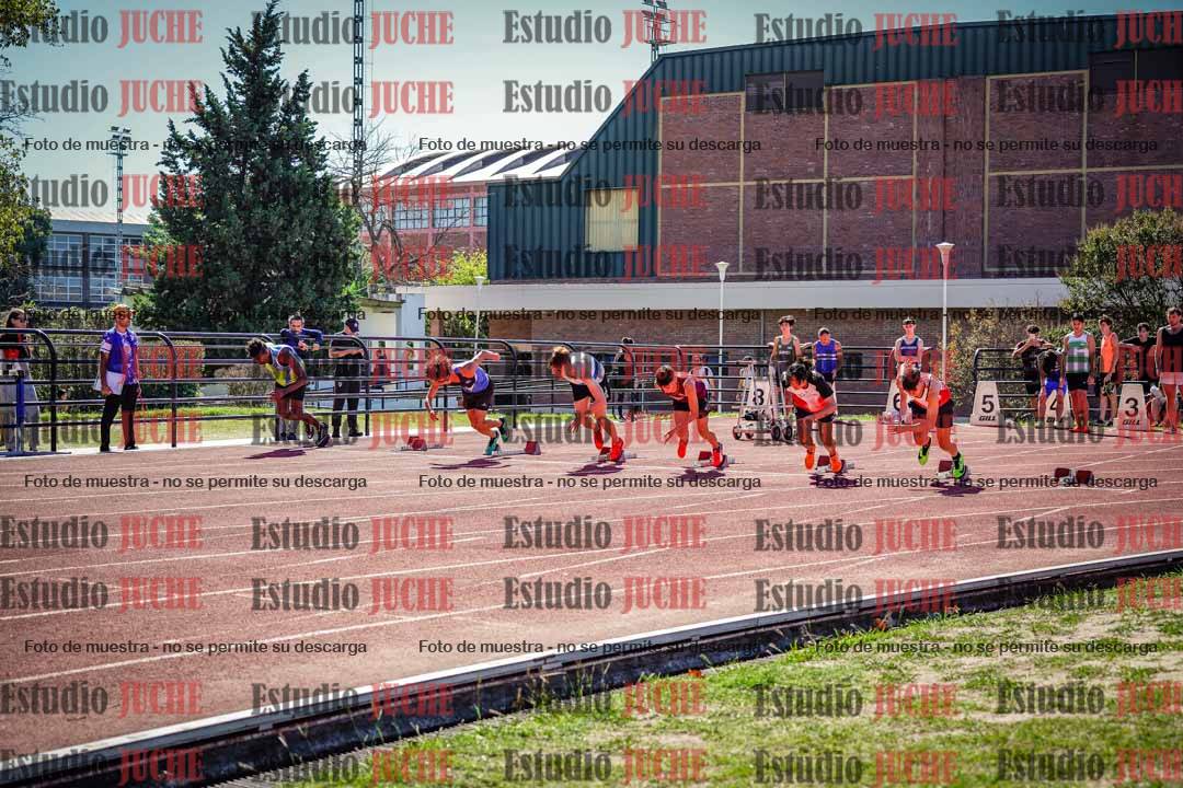 Fotos de los 100 m llanos de varones