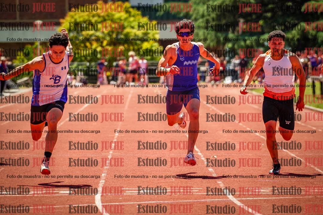 Fotos de los 100 m llanos de varones