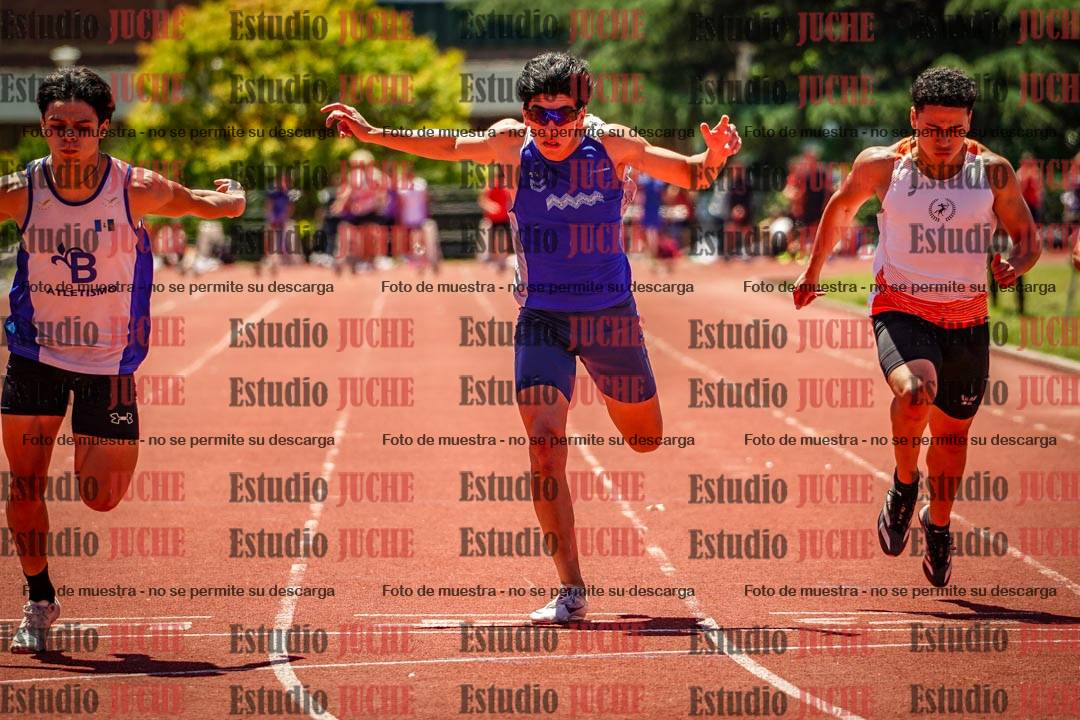 Fotos de los 100 m llanos de varones