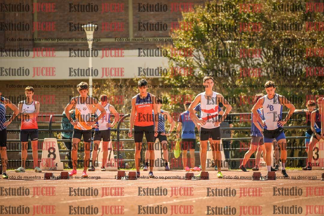 Fotos de los 100 m llanos de varones