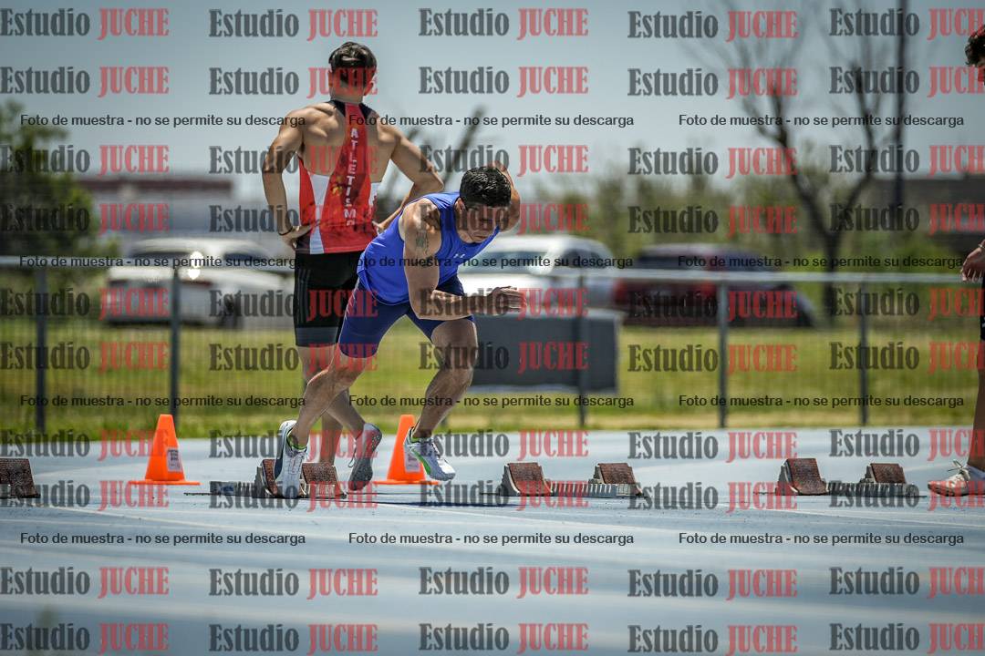 Fotos de los 100 m llanos de varones